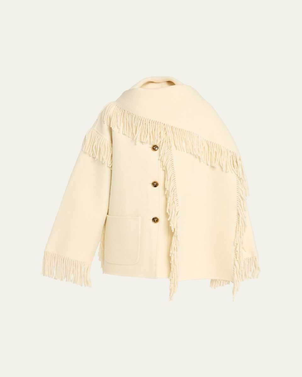 Fringed Scarf Jacket